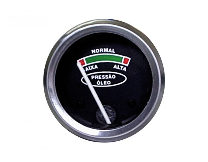 Manômetro do Óleo 0-100lb/pol2 – 52mm – Rosca 3/8×24 Interna