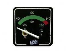Termômetro da Transmissão 40-140ºC  100-280ºF Quadrado