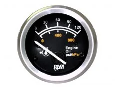 Manômetro do leo 0-100Psi 52mm  24V