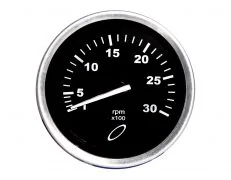 Tacômetro 3000RPM 80mm 999Htz  24 volts
