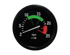 Tacometro 2500 RPM 725 Hz 80mm 12 volts