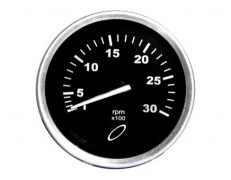 Tacômetro 3000RPM 80mm 12V